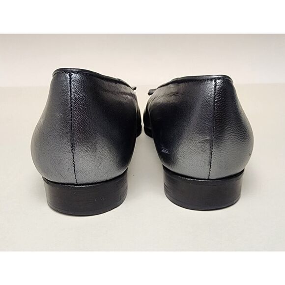 RENZO FONTANELLI Women's Gray Leather Ballet Flat Shoes Size 8B - Picture 8 of 11